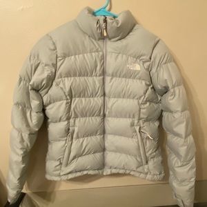 ❄️ The North Face 700 down vintage Nuptse II gray Puffer Coat women’s medium